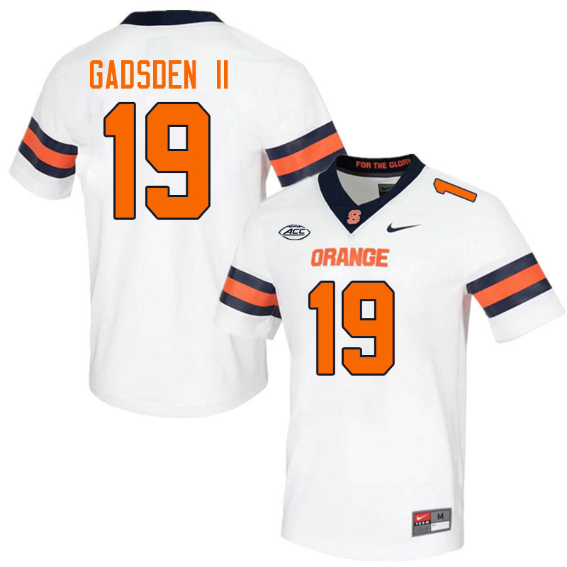 Men-Youth #19 Oronde Gadsden II Syracuse Orange 2023 College Football Jerseys Stitched-White